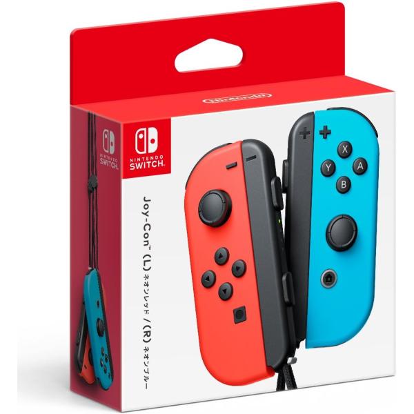 Switch Joy-Con(L) ネオンレッド/(R) ネオンブルー