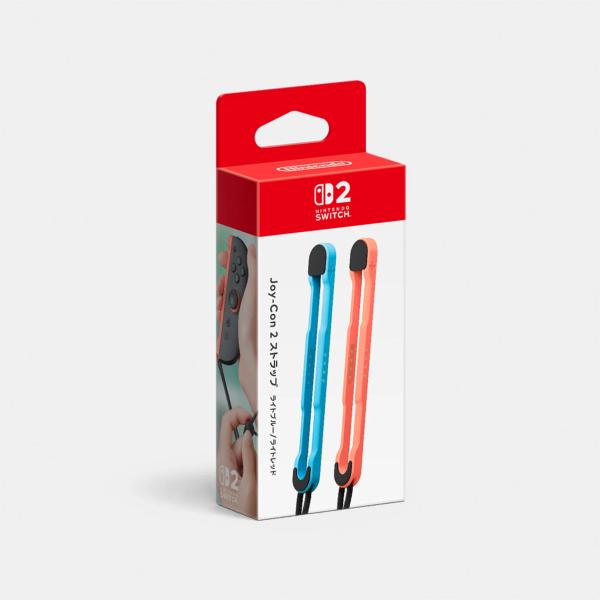 Switc2 Joy-Con 2 ストラップ ライトブルー/ライトレッド【新品】