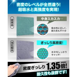マイクロファイバークロス 洗車タオル 雑巾 マ...の詳細画像4
