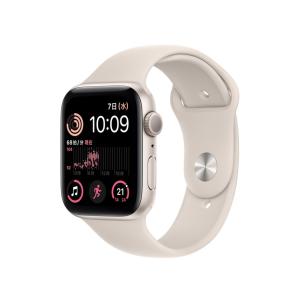 MNJX3J/A [スターライトスポーツバンド] Apple Watch SE 第2世代 GPSモデル 44mm Apple  新品・送料無料（離島除く）★延長保証対象外