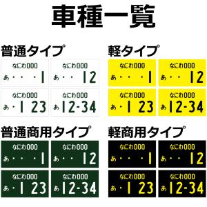 ナンバープレート キーホルダー 片面 ナンバー...の詳細画像1