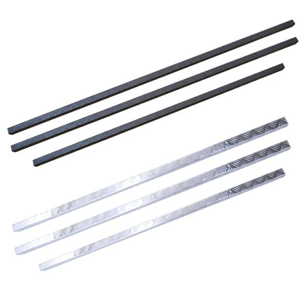 2t車 ダブルキャブ トラック 汎用  あおりガード あおりカバー リアゲートプロテクター アルミ縞...