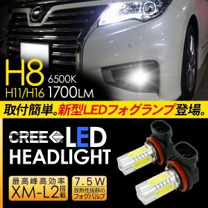 マツダ フレア ワゴン カスタム LED フォグランプ 7.5W H8/H11/H16 LED