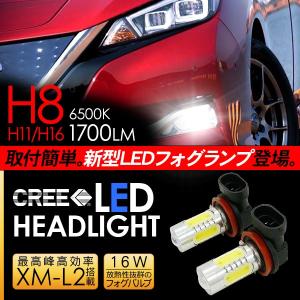 リーフ LED フォグランプ H8/H11/H16 LEDフォグバルブ フォグライト 超