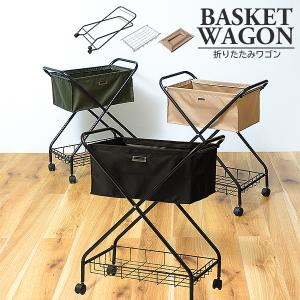軽量 折りたたみ ワゴン キャスター付き スリム...の商品画像