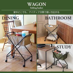 軽量 折りたたみ ワゴン キャスター付き スリ...の詳細画像2