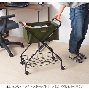 軽量 折りたたみ ワゴン キャスター付き スリ...の詳細画像3