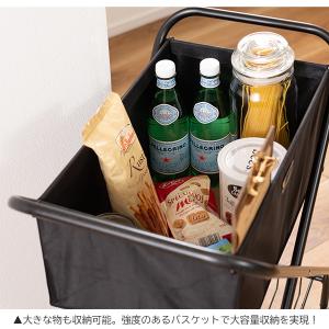 軽量 折りたたみ ワゴン キャスター付き スリ...の詳細画像4