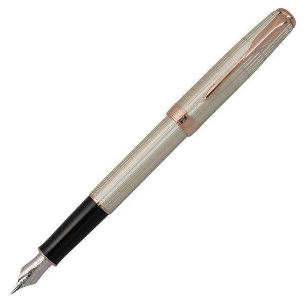 PARKER パーカー 万年筆 ソネット　プレシャス スターリングシルバー PGT ペン先 F（細字...