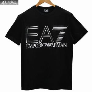 エンポリオアルマーニ シャツ EA7 EMPORIO ARMANI クルーネックTシャツ Mサイズ ブラック 3LPT20/PJFFZ 1200 BLACK｜at-shop