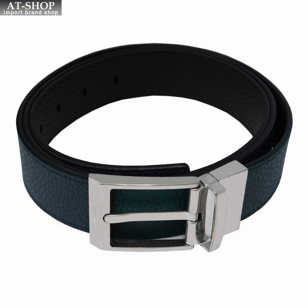 メンズベルト バリー ベルト DRESS 型押ネイビー×型押ブラック サイズ調整可能　おしゃれ 誕生...