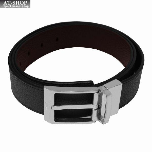 メンズベルト バリー ベルト DRESS 型押ブラック×型押ブラウン サイズ調整可能　おしゃれ 誕生...