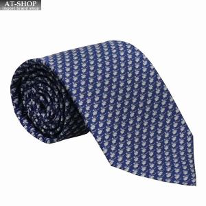 FERRAGAMO Ferragamo フェラガモ ネクタイ 722109 ブルー系