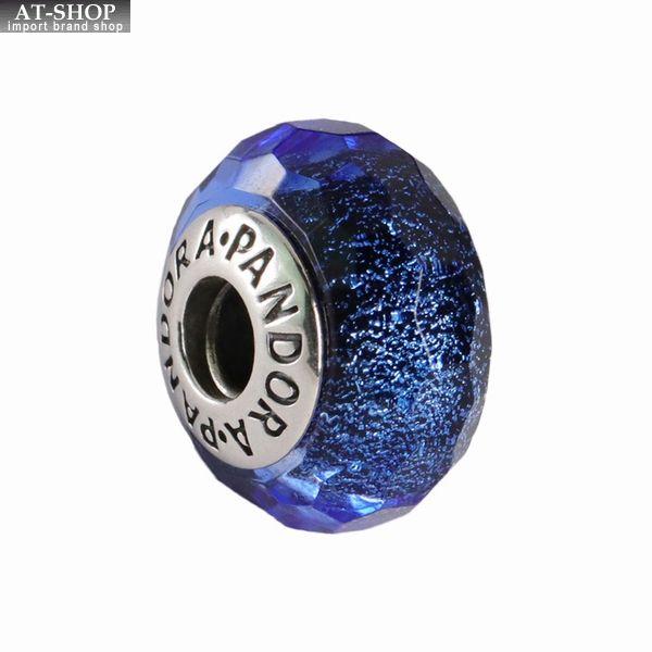 パンドラ チャーム PANDORA Blue Murano Glass スターリングシルバー925 ...