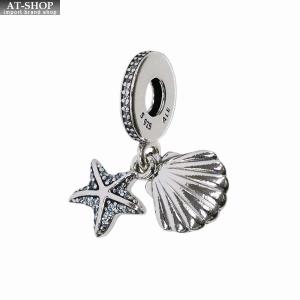 パンドラ チャーム PANDORA Starfish & Sea Shell Dangle スターリングシルバー925 ブレスレットチャーム レディースアクセサリー｜at-shop