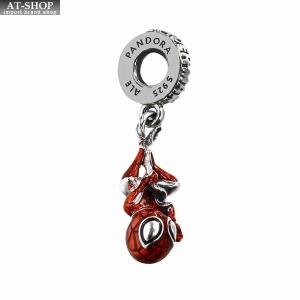 パンドラ チャーム PANDORA Marvel Hanging Spider-Man Dangle Charm  スターリングシルバー925 ブレスレットチャーム レディースアクセサリー｜at-shop