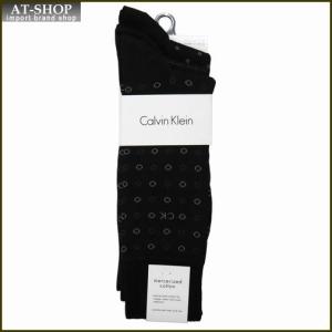 Calvin Klein カルバン・クライン ソックス 3足セット ACB175-color00 ブラック系｜at-shop