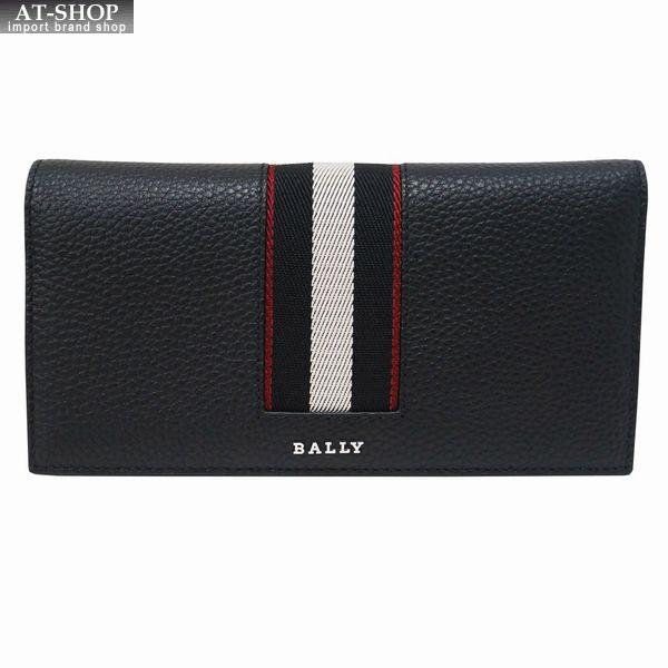メンズ財布 バリー 財布 二つ折り長財布 BALLY ADRIA BLACK+PALLADIO　おし...