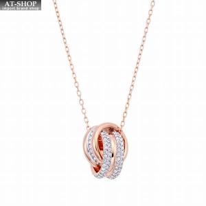 スワロフスキー SWAROVSKI 5240525 ファーザー クリスタルパヴェ ペンダント ネックレス Further Rose Gold｜at-shop