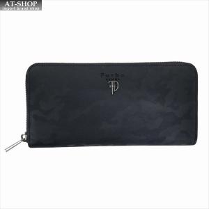 Furbo design フルボデザイン 財布サイフ カモフラージュ レザー ラウンドファスナー長財布 FRB131 NAVY ネイビー｜at-shop