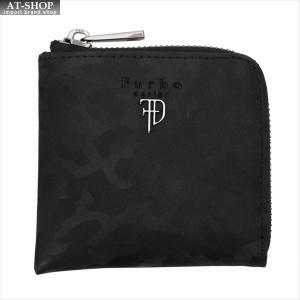 Furbo design フルボデザイン 財布サイフ カモフラージュ レザー Lラウンドファスナー財布 FRB133 BLACK ブラック
