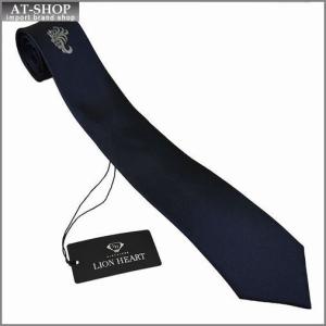 LION HEART ライオンハート ネクタイ スリム約7.5ｃｍ ネイビー系 LH-010 NAVY｜at-shop