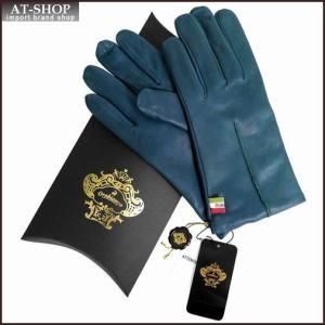 OROBIANCO オロビアンコ 手袋 メンズ グローブ 羊革 ORM-1402 ブルー サイズ：8.5（24ｃｍ）｜at-shop