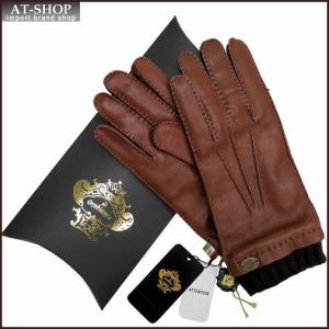 OROBIANCO オロビアンコ 手袋 メンズ グローブ 鹿革 ORM-1413 BROWN ブラウン サイズ：8.5（24ｃｍ）｜at-shop
