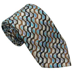 EMILIO PUCCI（エミリオプッチ） ネクタイ 8.5cm ブラウン×パープル系