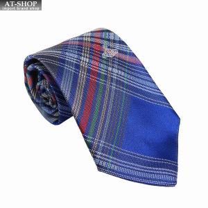 Vivienne Westwood ネクタイ ネイビー チェック柄 Vivienne Westwood ヴィヴィアン ウエストウッド ネクタイ (8.5