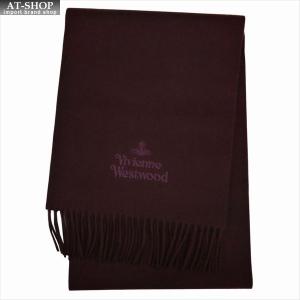 ヴィヴィアン・ウェストウッド マフラー Vivienne Westwood ロゴ オーヴ柄  ボルドー 81030007-W001Z-I401 BORDEAUX｜at-shop