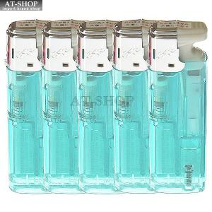 ガス注入式ライター ツインライト ESTE TURBO-JET ウィンディ ウインディ ターボライター 着火用 ジェット TJ-88 軽い力で簡単着火 グリーン ※ 5本セット