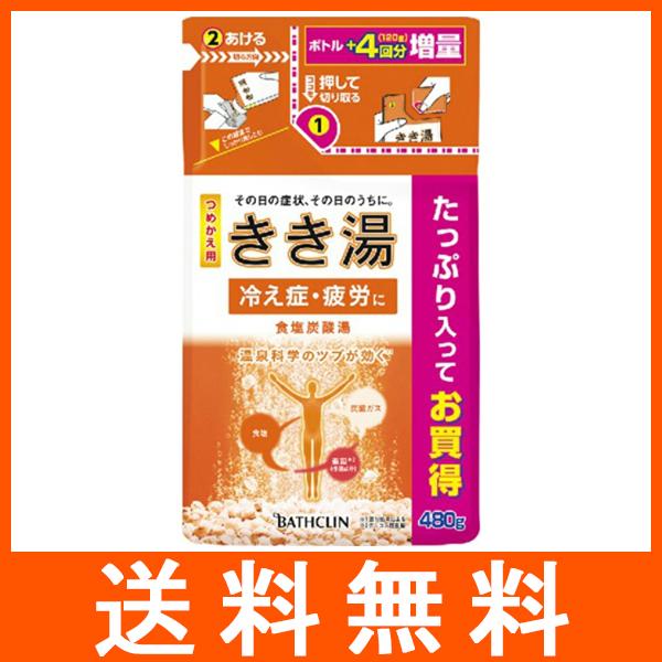 きき湯 食塩炭酸湯 つめかえ用 480g