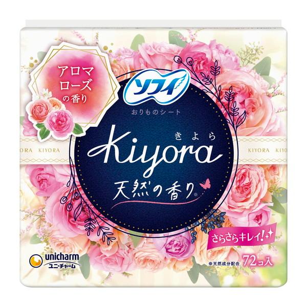 生理用品 ソフィ kiyora アロマローズの香り 72枚入 ユニ・チャーム
