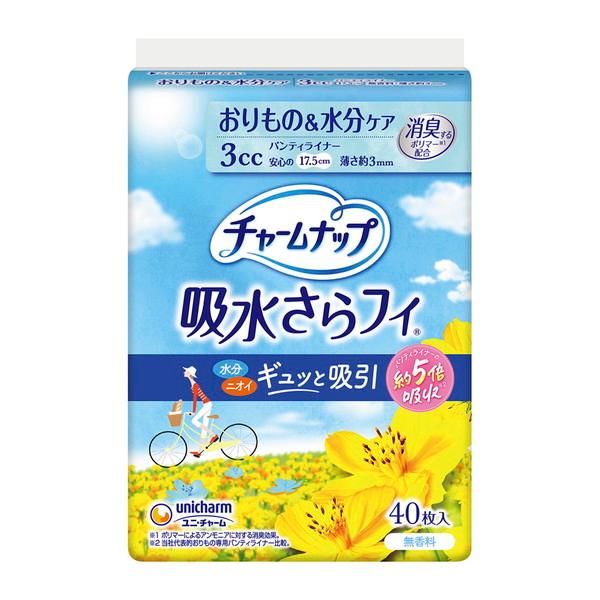 チャームナップ 吸水さらフィ パンティライナー 3cc 40枚入 ユニ・チャーム