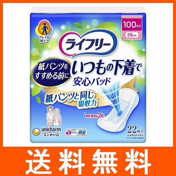ライフリー いつもの下着で安心パッド 100cc 22枚入