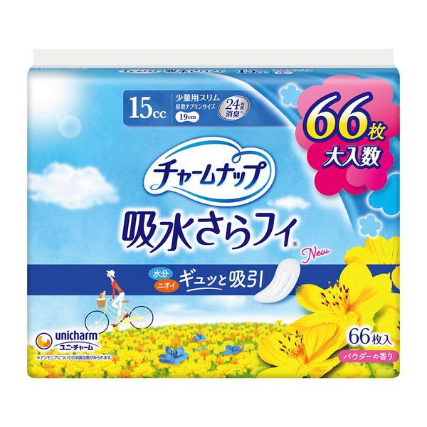 チャームナップ 吸水さらフィ 15cc 少量用 66枚入 ユニ・チャーム