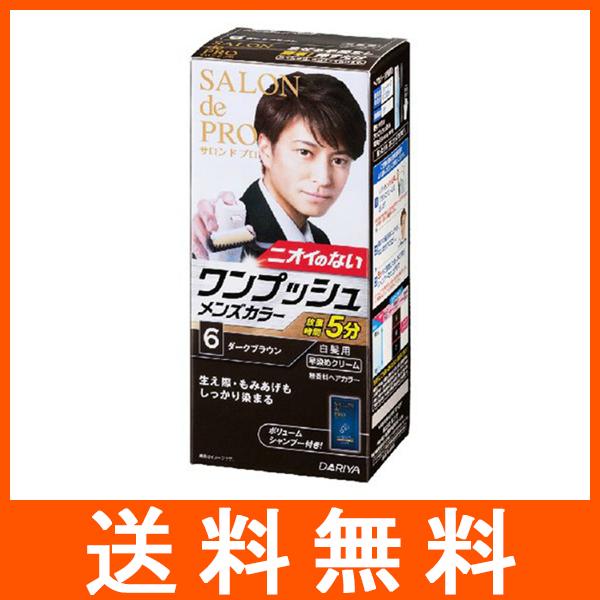 サロンドプロ ニオイのないワンプッシュメンズカラー 白髪用 6 ダークブラウン