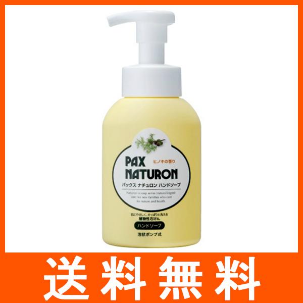 パックスナチュロン 泡状ポンプ式 ハンドソープ 本体 260ml PAX NATURON 太陽油脂