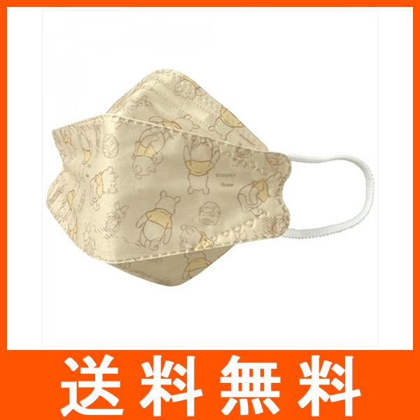 不織布立体マスク 大人用 くまのプーさん 5枚入