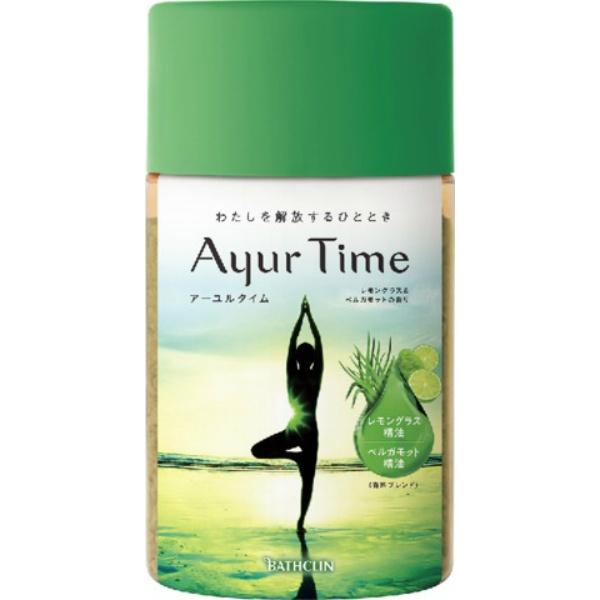 【3点セット】バスクリン アーユルタイム レモングラス&amp;ベルガモットの香り 720g 入浴剤