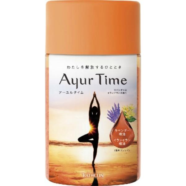 【3点セット】バスクリン アーユルタイム ラベンダー&amp;イランイランの香り 720g 入浴剤