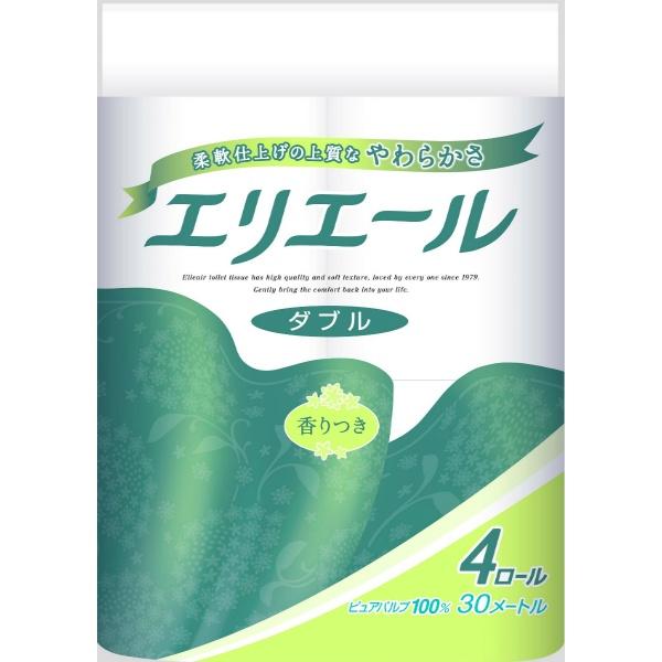 【3点セット】エリエール トイレットティシュー 4ロール ダブル