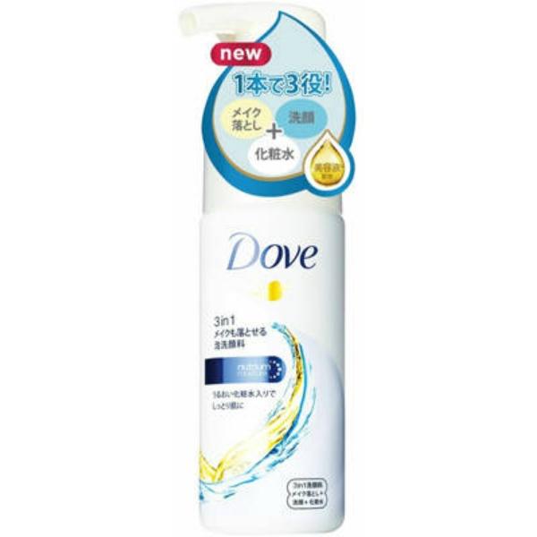 【3点セット】ダヴ 3in1 メイクも落とせる泡洗顔料 135ml