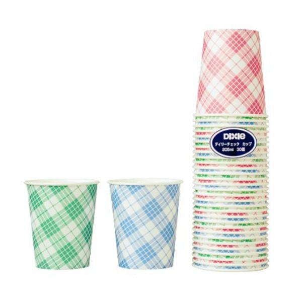 【3点セット】デキシー デイリーチェックカップ 30個入