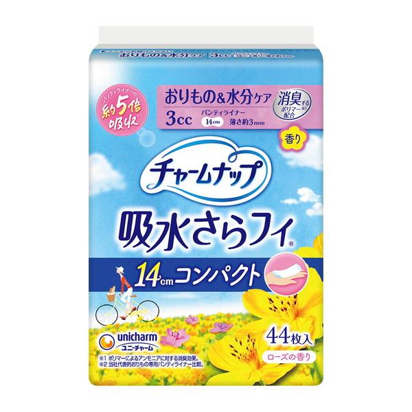 【3点セット】チャームナップ 吸水さらフィ パンティライナー コンパクト 3cc 香り 44枚入 ユ...