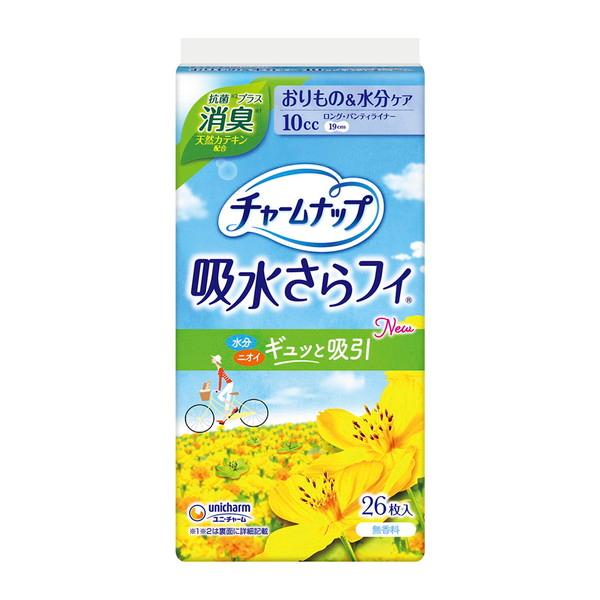 【3点セット】チャームナップ 吸水さらフィ パンティライナー ロング 10cc 消臭タイプ 26枚入...
