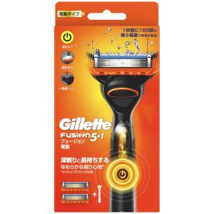 Gillette ジレット フュージョン 電動タイプ 髭剃り カミソリ 男性 本体+替刃｜at-tree