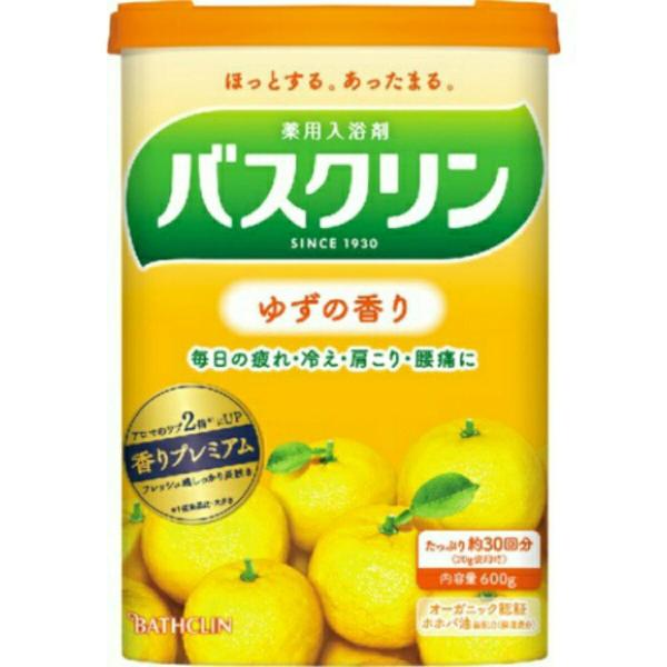 薬用入浴剤 バスクリン ゆずの香り 600g