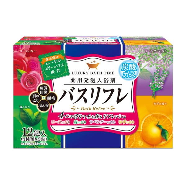 ライオンケミカル バスリフレ 薬用 発砲入浴剤 12個入